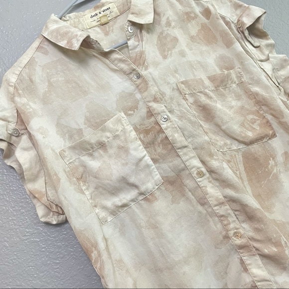 Anthropologie Cloth & Stone Boho Button Down Blouse - Picture 2 of 4